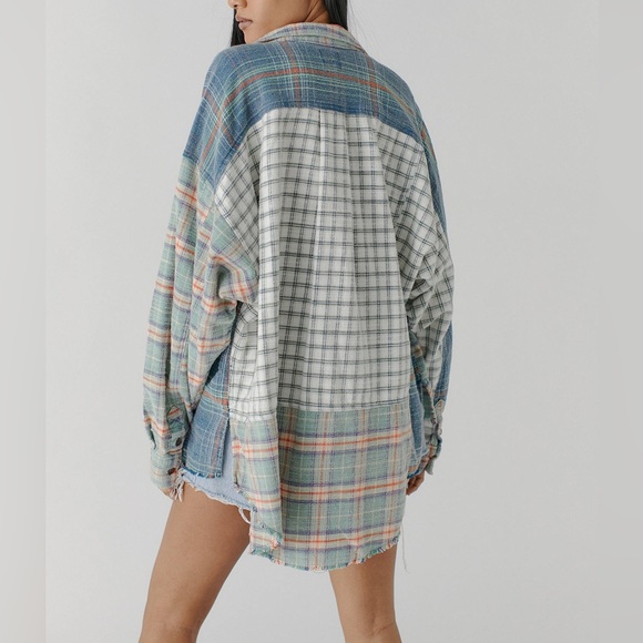 BDG Urban Outfitters Ted Patchwork Plaid Flannel Shirt - Size S - Picture 4 of 13